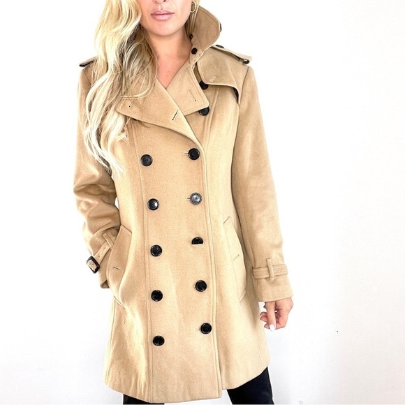 Burberry Buckingham Tan Wool Cashmere Double Breasted Belted Coat - Picture 16 of 16